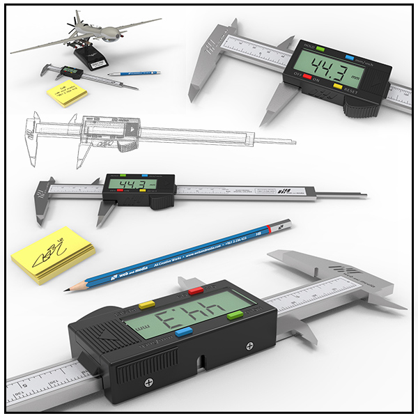 Product Design Caliper Measuring Tool